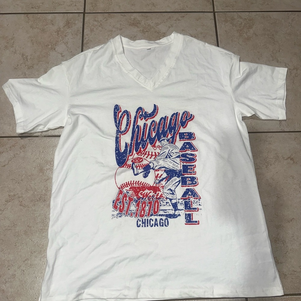 Chicago Baseball 90's Boxy Cotton Size Small TShirt